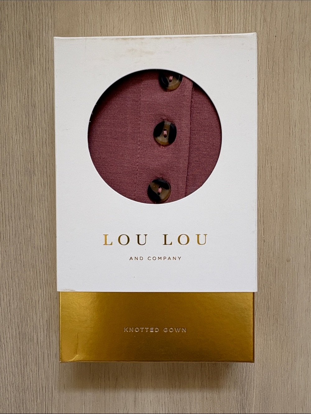 Lou Lou & Company Knotted Gown - Mauve Rose